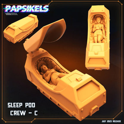 3D Printed Papsikels July 2023 - Xeno Wars Hybernating Station Set 28mm 32mm
