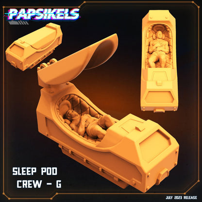3D Printed Papsikels July 2023 - Xeno Wars Hybernating Station Set 28mm 32mm