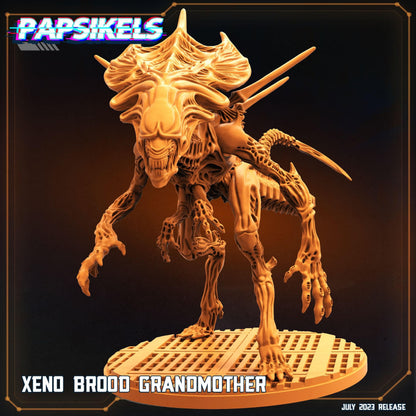 3D Printed Papsikels July 2023 - Xeno Wars Xeno Brood Grandmother Set 28mm 32mm