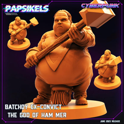 3D Printed Papsikels June 2023 Cyberpunk Batchoy Ex Convict Set 2023 28mm 32mm