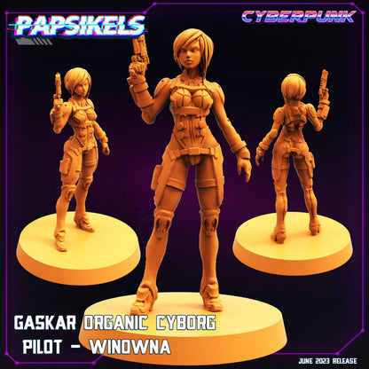 3D Printed Papsikels June 2023 Cyberpunk Gaskar Organic Cyborg Heavy Trooper Set 28mm 32mm