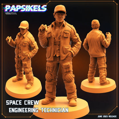 3D Printed Papsikels June 2023 Scifi - Aliens Vs Humans Part 5 Space Captain Set 28mm 32mm