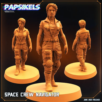 3D Printed Papsikels June 2023 Scifi - Aliens Vs Humans Part 5 Space Captain Set 28mm 32mm