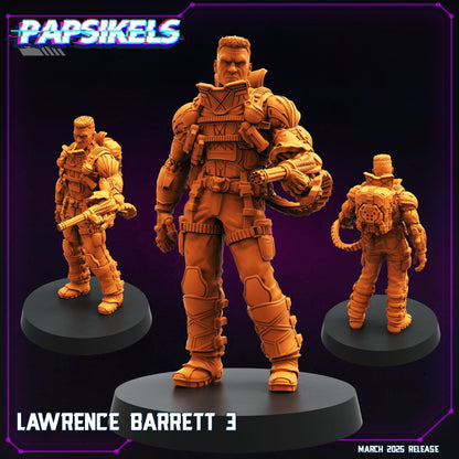 3D Printed Papsikels Lawrence Barrette MARCH 2025 CYBERPUNK 28mm 32mm