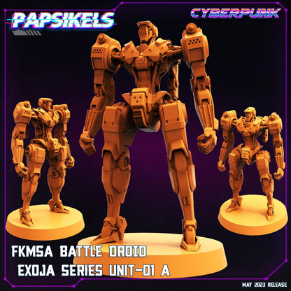 3D Printed Papsikels May 2023 Cyberpunk Fkmsa Battle Droid Set 28mm 32mm