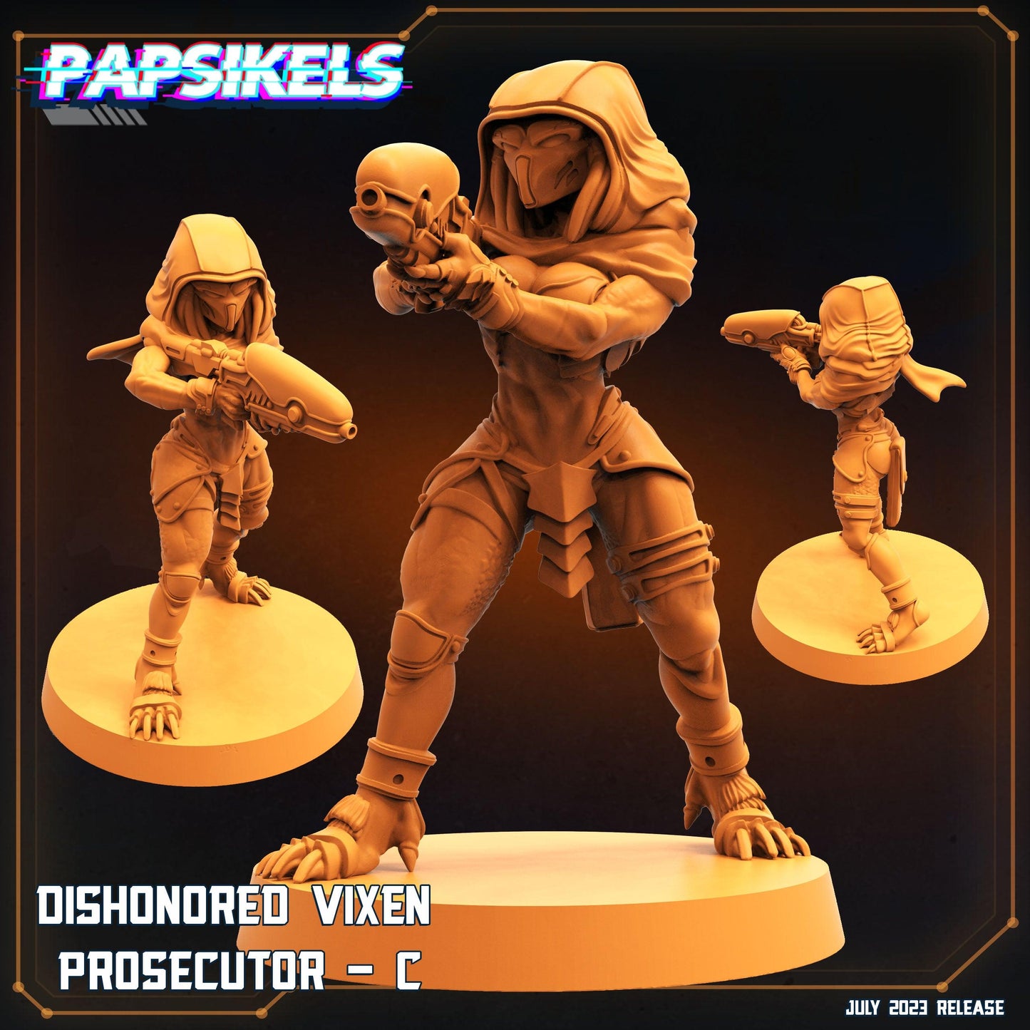 3D Printed Papsikels May 2023 Scifi - Star Entrance - Into The Multi World Set Dishonored Vixen Persecutor Squad Set 28mm 32mm