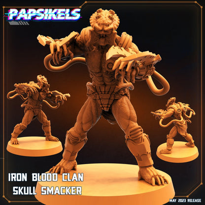3D Printed Papsikels May 2023 Scifi - Star Entrance - Into The Multi World Set Iron Blood Clan Skull Set 28mm 32mm