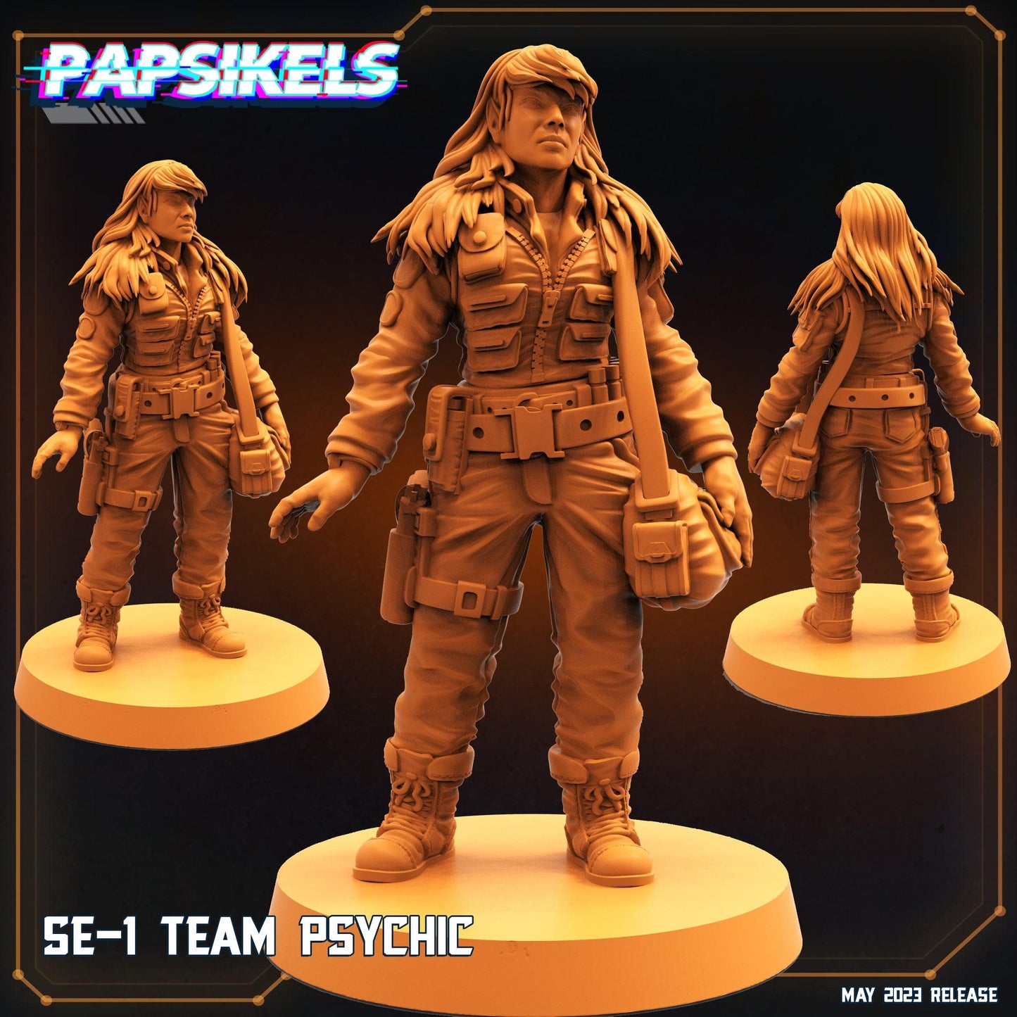 3D Printed Papsikels May 2023 Scifi - Star Entrance - Into The Multi World Set SE-1 Team 28mm 32mm