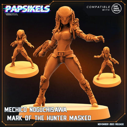 3D Printed Papsikels Mechico Noguchisawa Human Hunter Set Skull Hunters Army Bundle 2 28mm 32mm