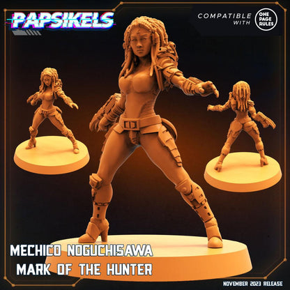 3D Printed Papsikels Mechico Noguchisawa Human Hunter Set Skull Hunters Army Bundle 2 28mm 32mm