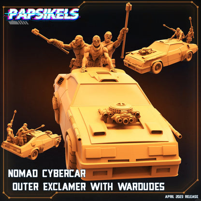 3D Printed Papsikels - Nomad Cybercar Outer Exclaimer - 28mm 32mm