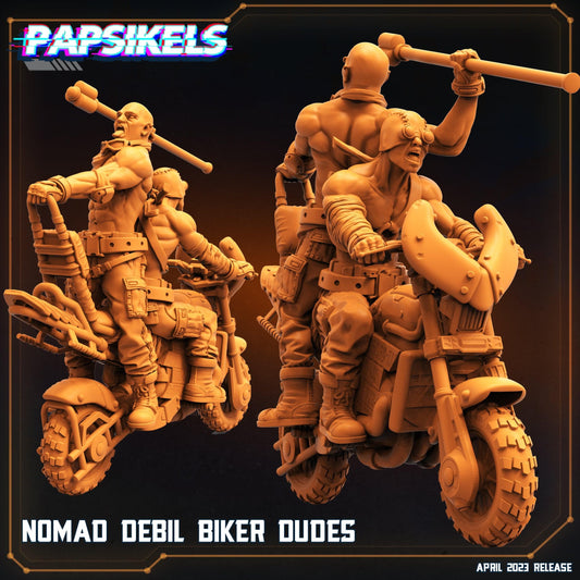 3D Printed Papsikels - Nomad Devil Biker Dudes - 28mm 32mm
