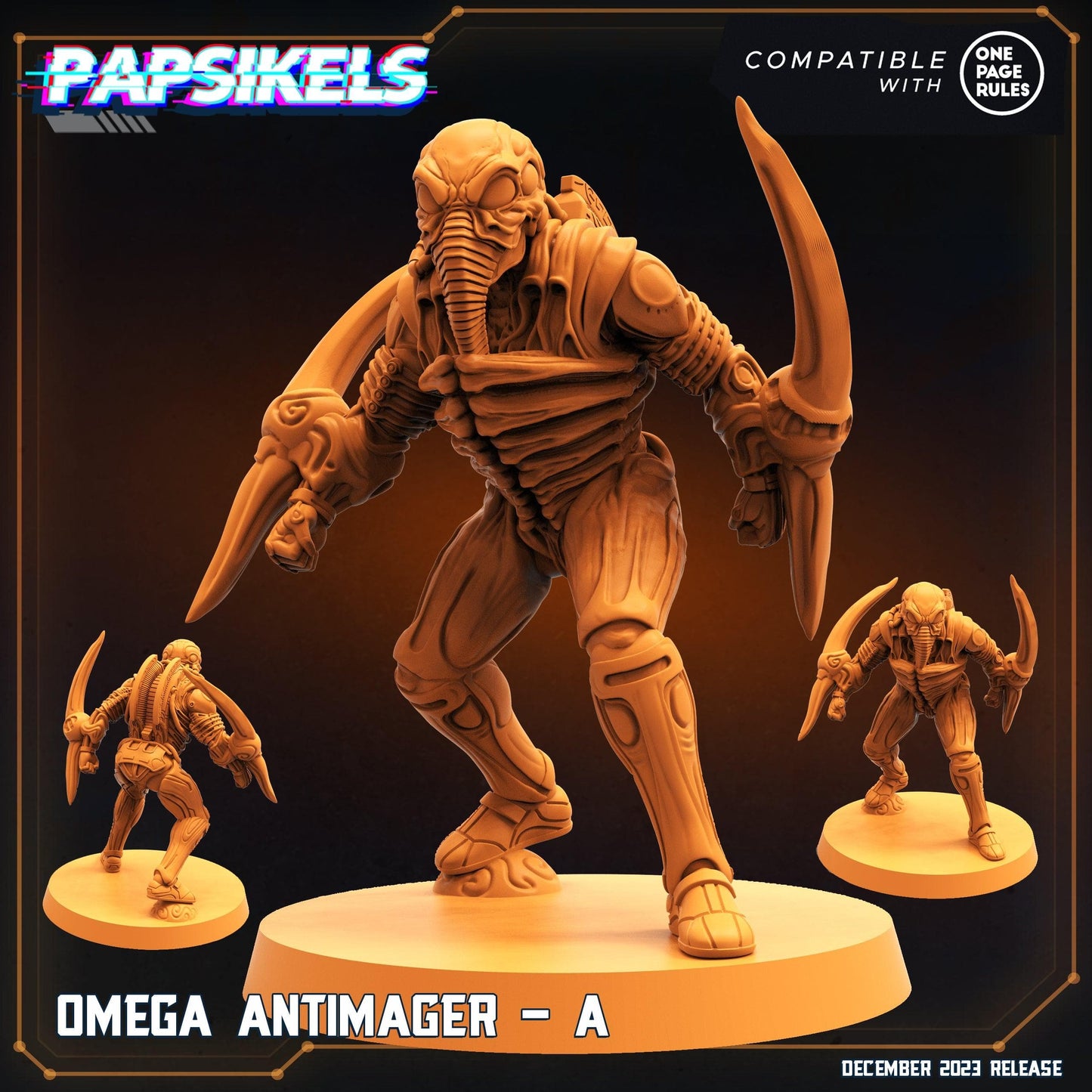 3D Printed Papsikels Omega Antimagers 28mm 32mm