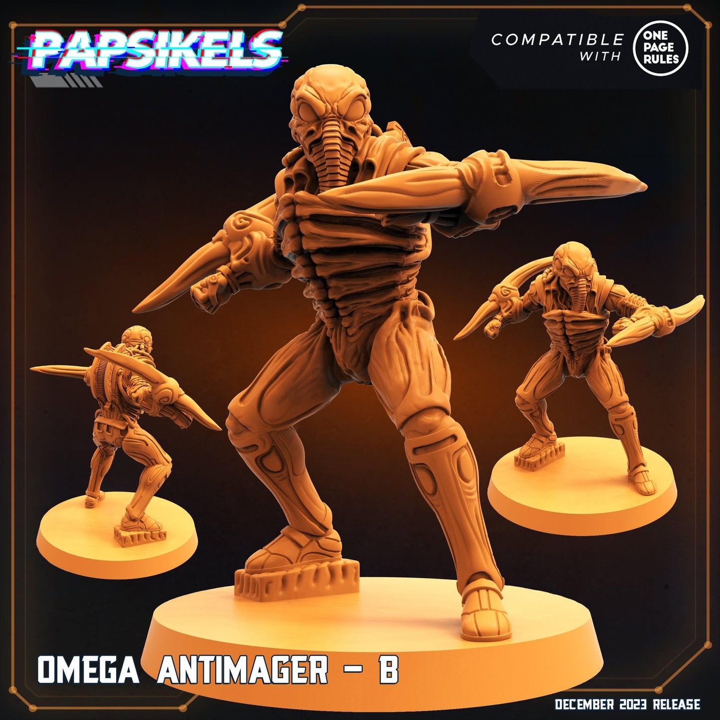 3D Printed Papsikels Omega Antimagers 28mm 32mm