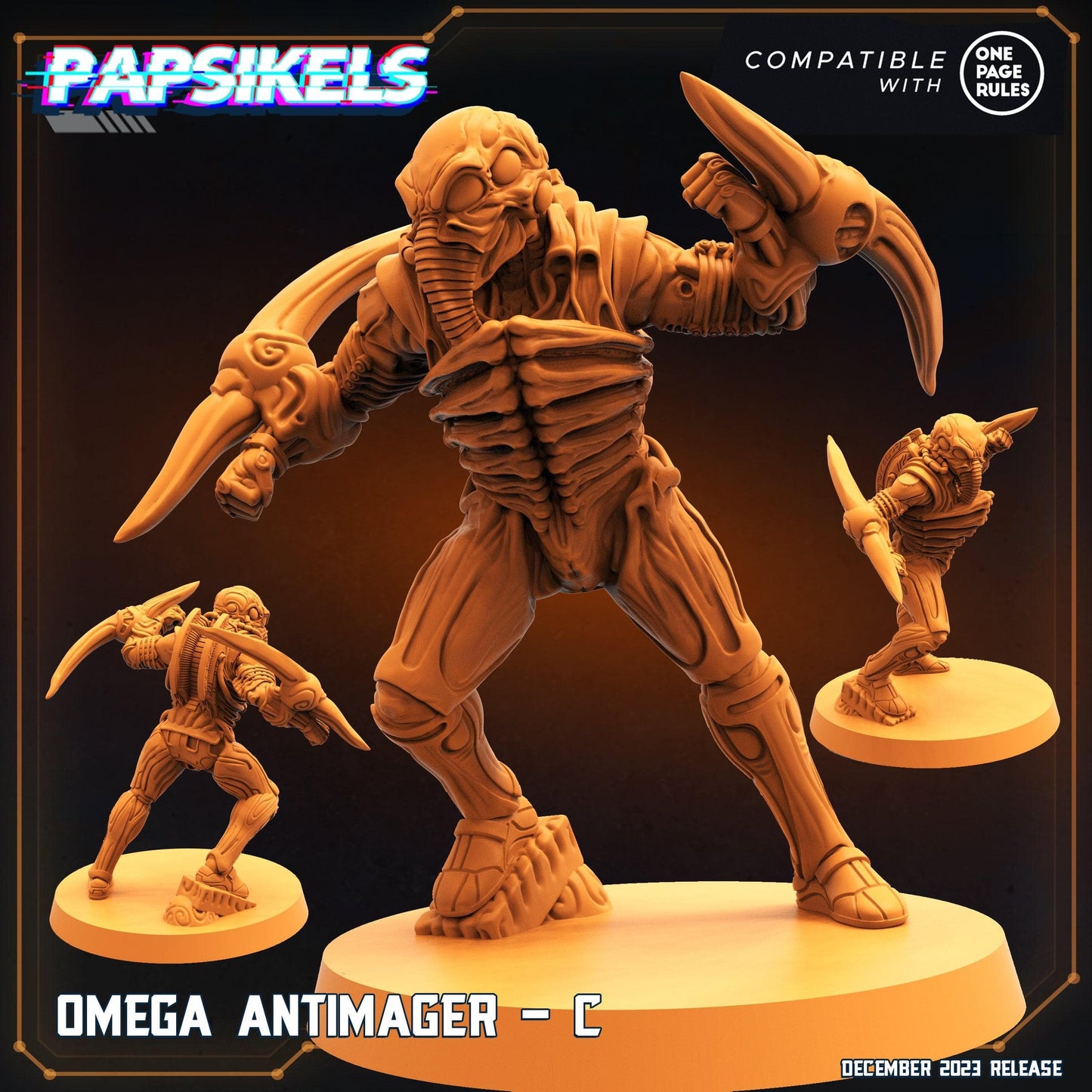 3D Printed Papsikels Omega Antimagers 28mm 32mm