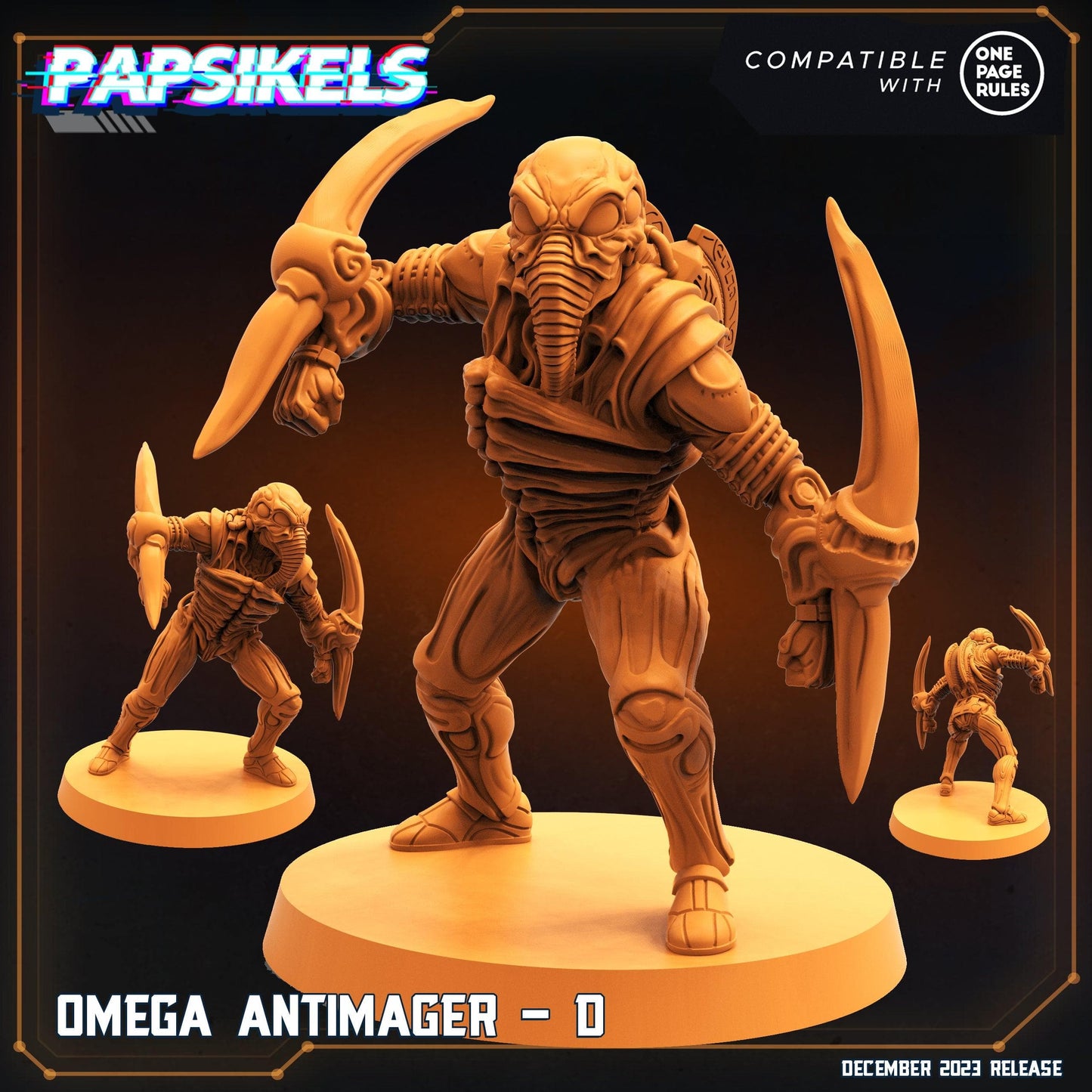 3D Printed Papsikels Omega Antimagers 28mm 32mm