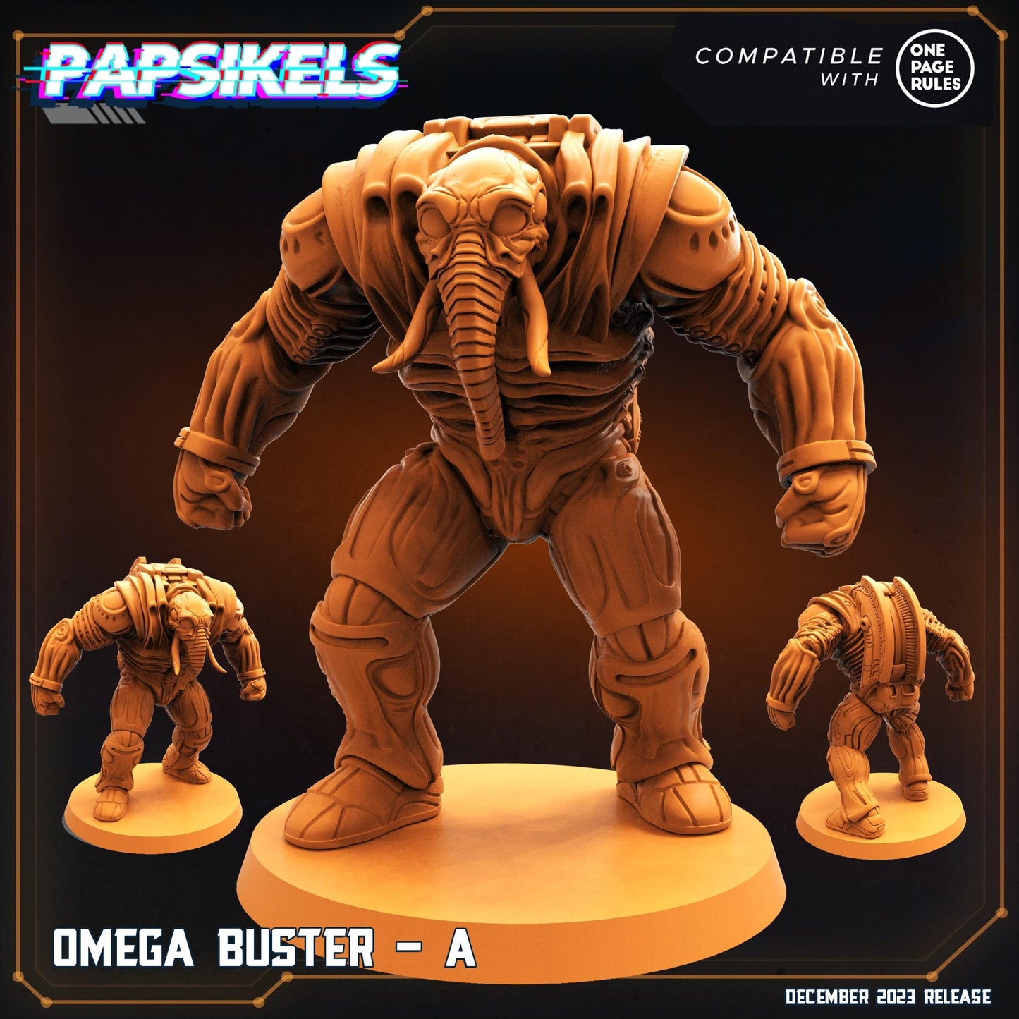 3D Printed Papsikels Omega Busters 28mm 32mm