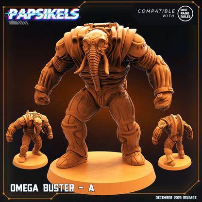 3D Printed Papsikels Omega Busters 28mm 32mm