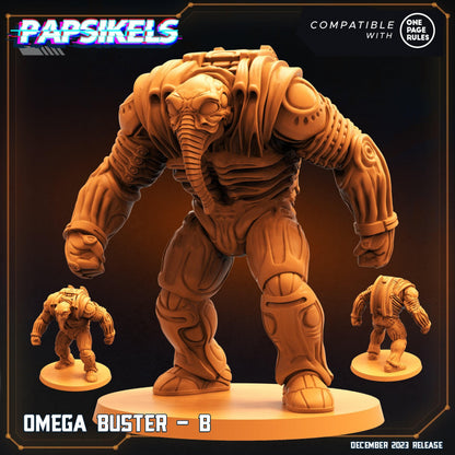 3D Printed Papsikels Omega Busters 28mm 32mm