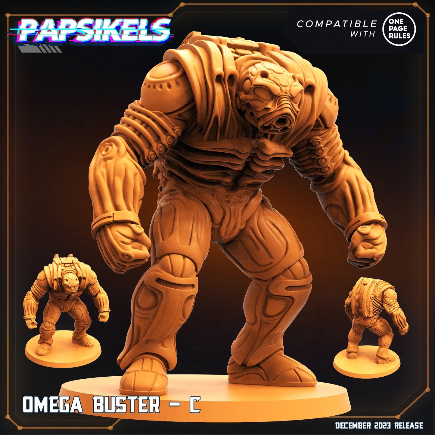 3D Printed Papsikels Omega Busters 28mm 32mm