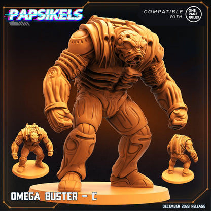 3D Printed Papsikels Omega Busters 28mm 32mm