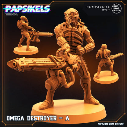 3D Printed Papsikels Omega Destroyers 28mm 32mm