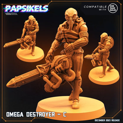 3D Printed Papsikels Omega Destroyers 28mm 32mm
