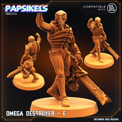 3D Printed Papsikels Omega Destroyers 28mm 32mm