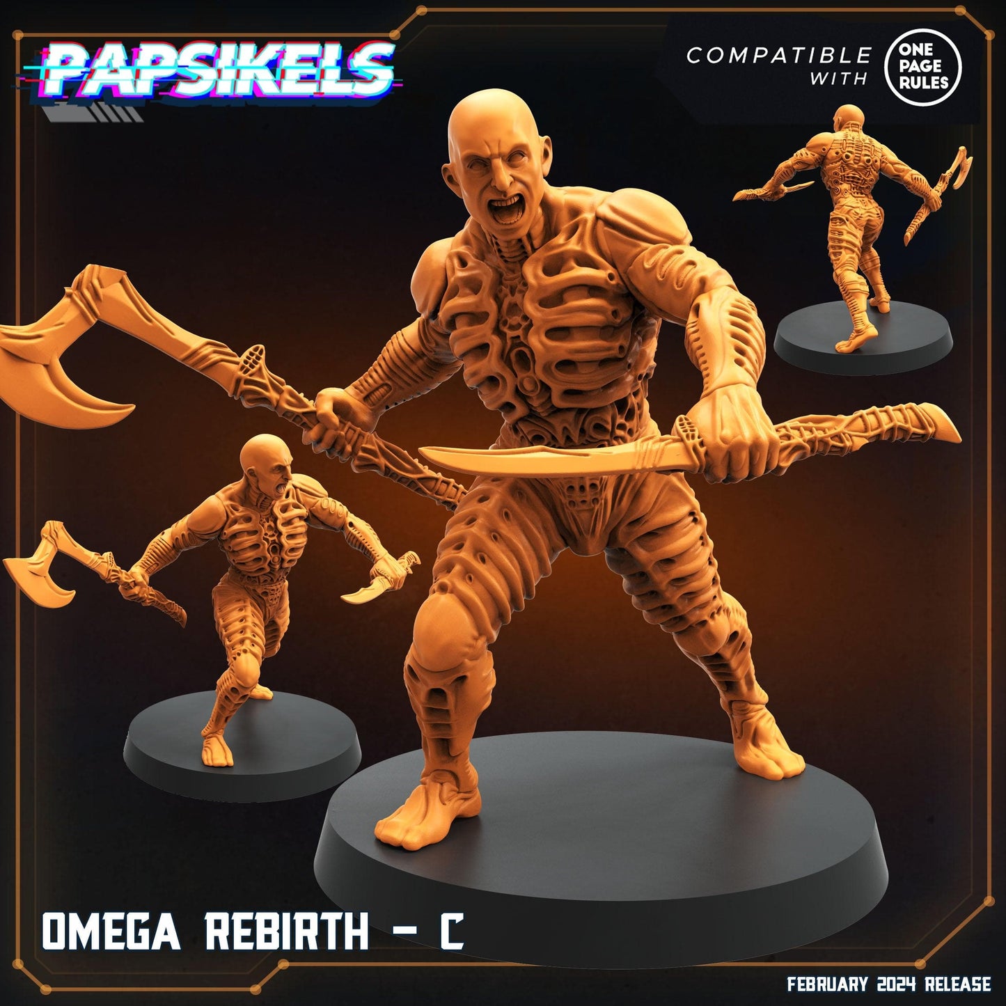 3D Printed Papsikels Omega Rebirths Set 28mm 32mm
