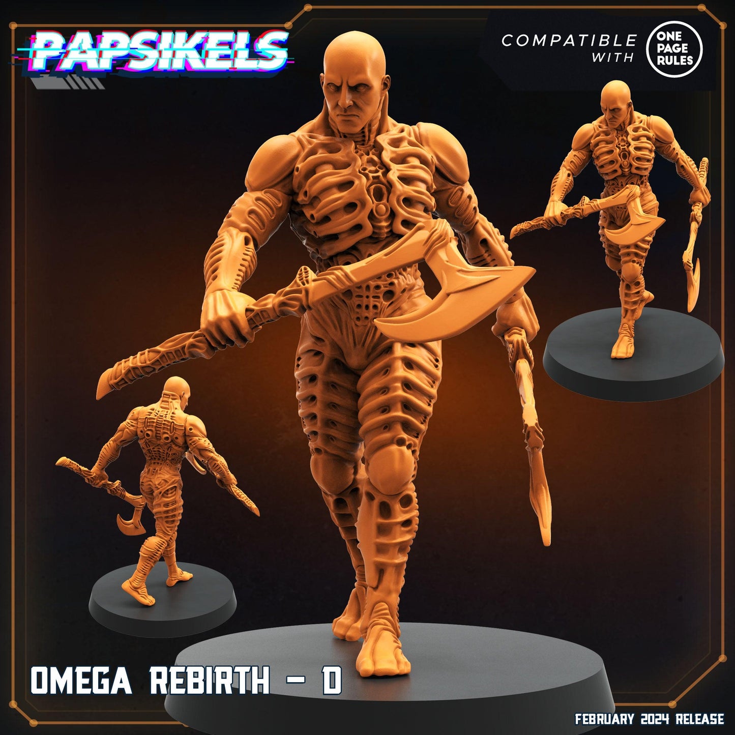 3D Printed Papsikels Omega Rebirths Set 28mm 32mm