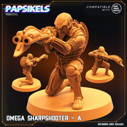 3D Printed Papsikels Omega Sharpshooters 28mm 32mm