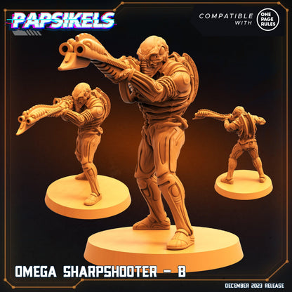 3D Printed Papsikels Omega Sharpshooters 28mm 32mm