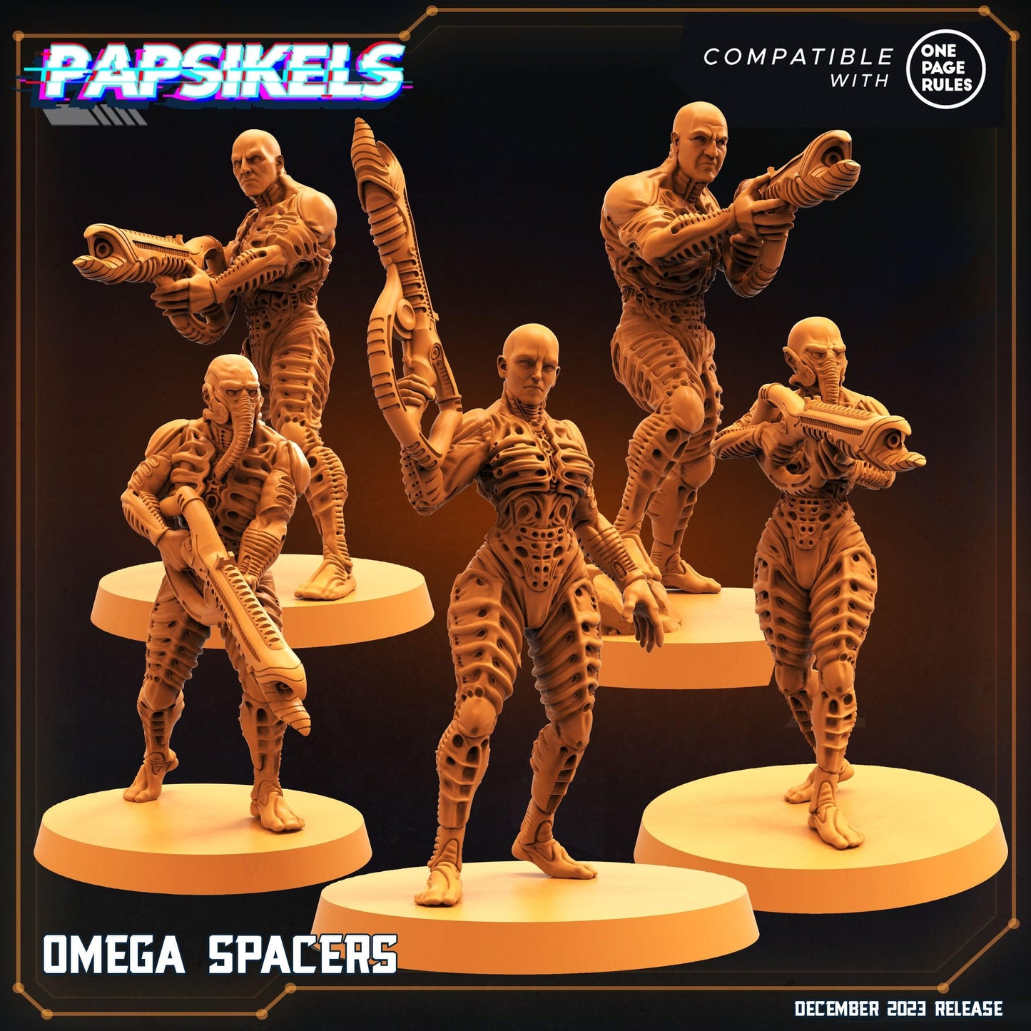 3D Printed Papsikels Omega Spacers 28mm 32mm
