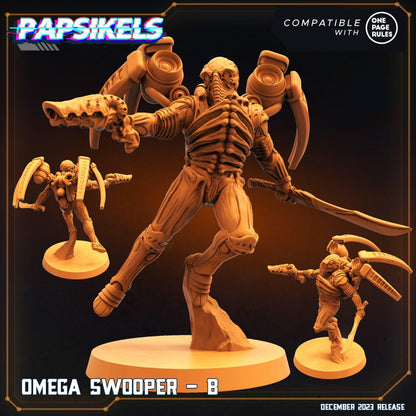 3D Printed Papsikels Omega Swoopers 28mm 32mm