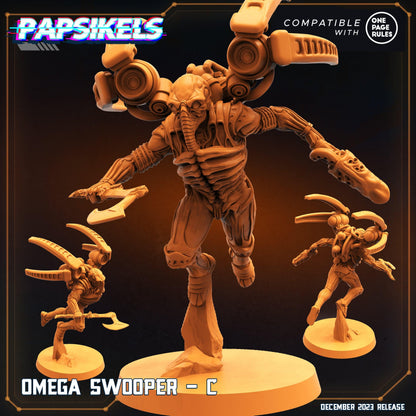 3D Printed Papsikels Omega Swoopers 28mm 32mm