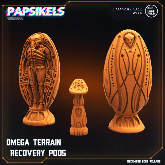 3D Printed Papsikels Omega Terrain Recovery Pods 28mm 32mm