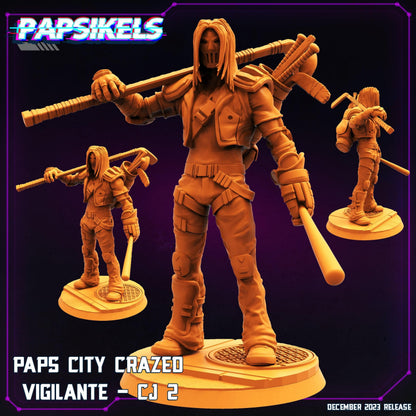3D Printed Papsikels Paps City Crazed Vigilante CJ Set 28mm 32mm