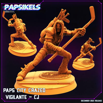 3D Printed Papsikels Paps City Crazed Vigilante CJ Set 28mm 32mm