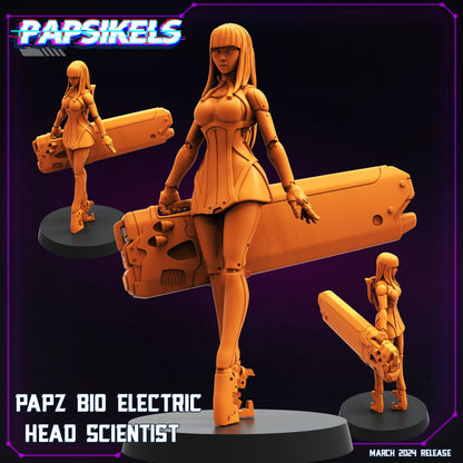 3D Printed Papsikels Papz Bio Electric Head Scientist Set 28mm 32mm