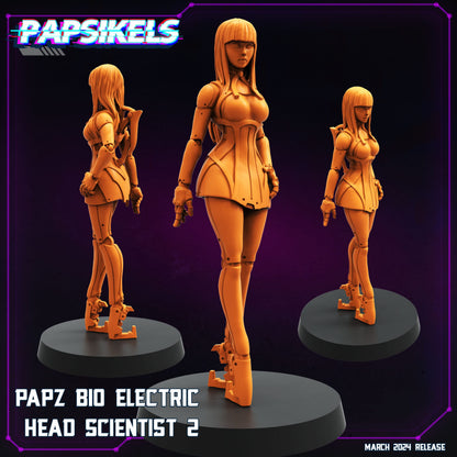 3D Printed Papsikels Papz Bio Electric Head Scientist Set 28mm 32mm