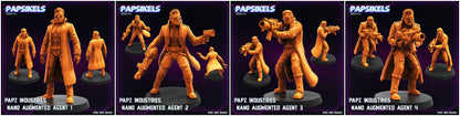 3D Printed Papsikels Papz Industries Nano Augmented Agent Set 28mm 32mm