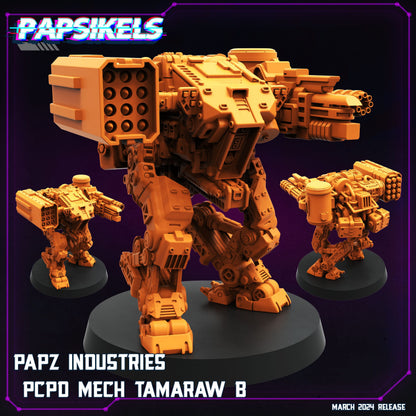 3D Printed Papsikels Papz Industries Pcpd Mech Tamaraw Set 28mm 32mm