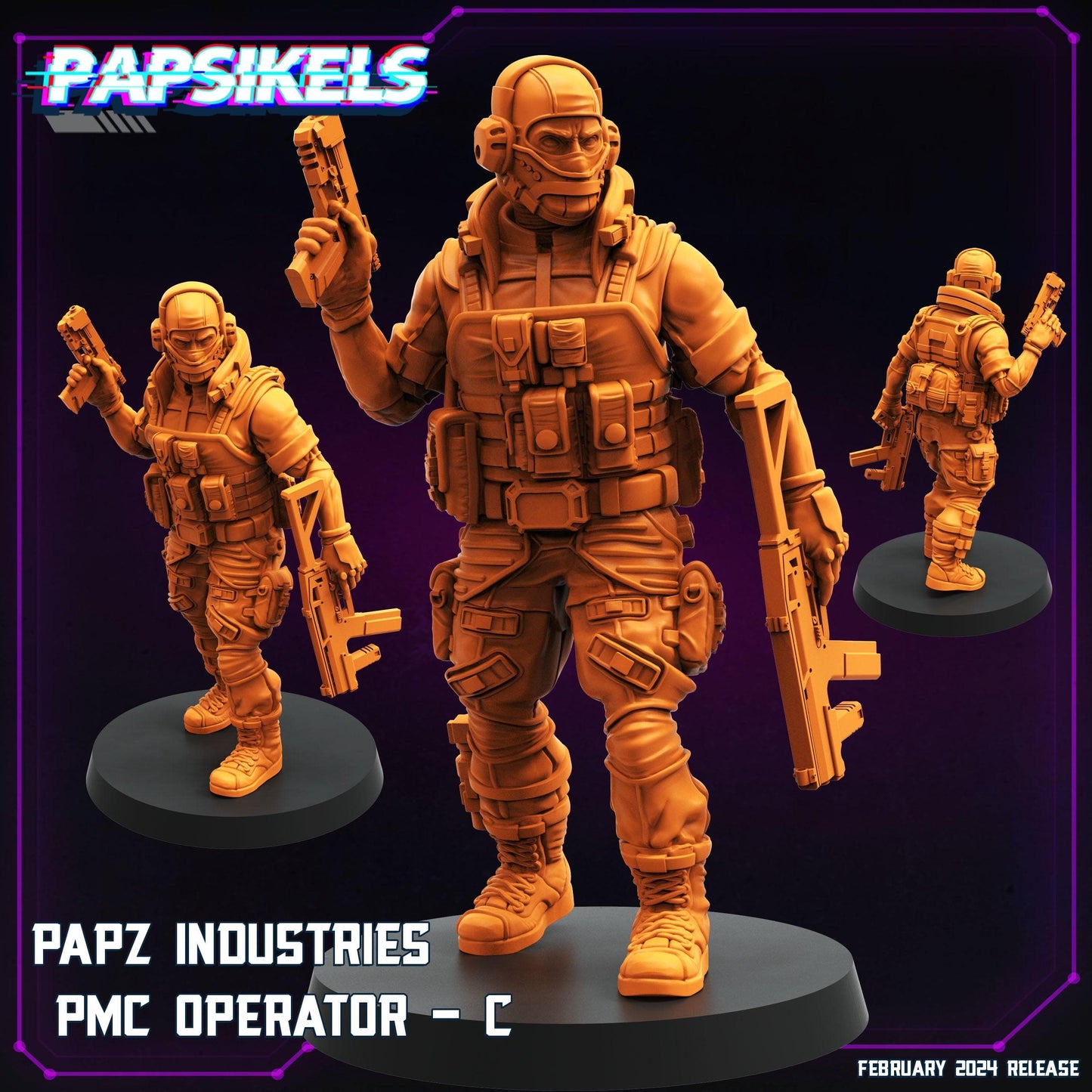 3D Printed Papsikels Papz Industries Pmc Operators Set 28mm 32mm