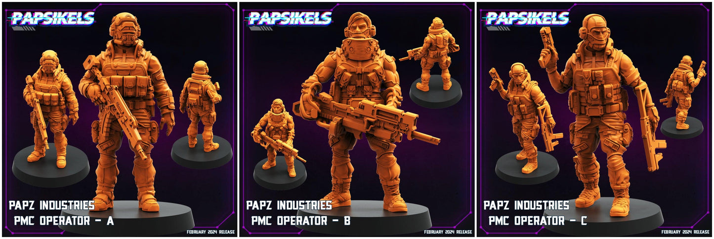 3D Printed Papsikels Papz Industries Pmc Operators Set 28mm 32mm