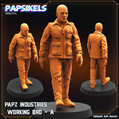 3D Printed Papsikels Papz Industries Working Bros Set 1 28mm 32mm