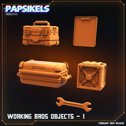 3D Printed Papsikels Papz Industries Working Bros Set 1 28mm 32mm