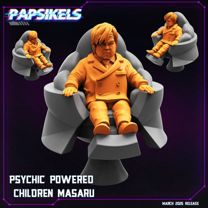 3D Printed Papsikels Psychic Powered Children MARCH 2025 CYBERPUNK 28mm 32mm