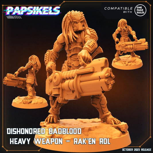 3D Printed Papsikels Rakenrol Dishonored Badblood Skullhunter Mastab 28mm 32mm