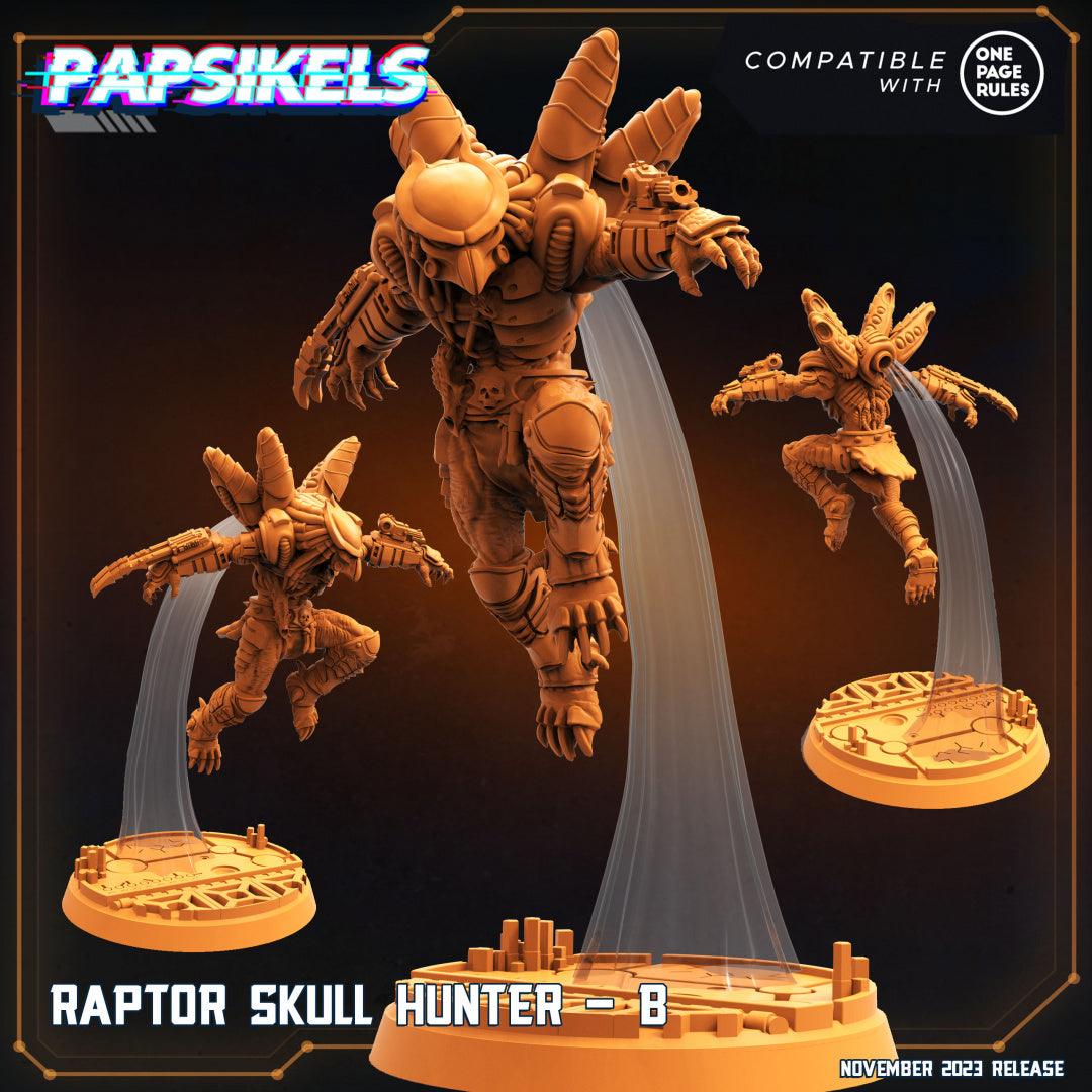 3D Printed Papsikels Raptor Skull Hunters Set Skull Hunters Army Bundle 2 28mm 32mm