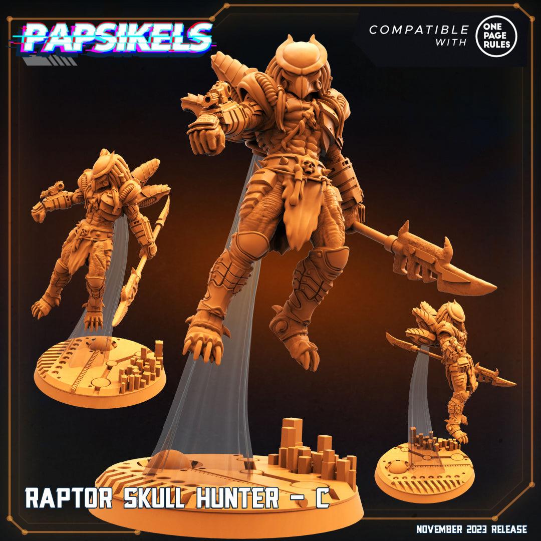 3D Printed Papsikels Raptor Skull Hunters Set Skull Hunters Army Bundle 2 28mm 32mm